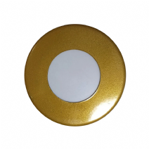 3 Watt Sensörsüz Yuvarlak Gold Metal Kasa Merdiven Koridor Led Armatür - Gold