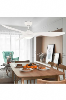 40W Kumandalı LED Tavan Vantilatörü – 3 Işık Modu, 6 Kademe