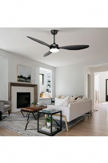 40W LED Tavan Vantilatörü – Kumandalı, 3 Işık Modu, 6 Kademe