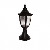 Altıgen Bahçe Armatürü - Siyah