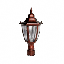 Altıgen Direk Üstü Bahçe Armatürü - Bakır