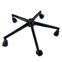 Büro Koltuğu Konik Yıldız Ayak Metal Siyah - 5 Tekerlek Dahil