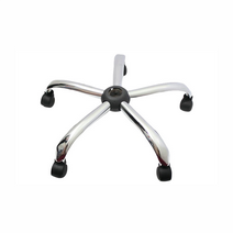 Büro Koltuğu Yıldız Ayak Metal Krom Kaplama - 5 Tekerlek Dahil