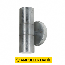 Lizbon Çift Taraflı İç ve Dış Mekan Armatür Ampuller Dahil - Yaldız Eskitme