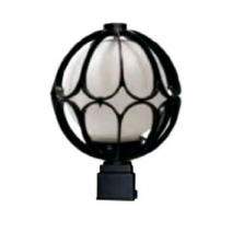 Çim Çit Kare Tabanlı Papatya Direk Üstü Bahçe Armatürü