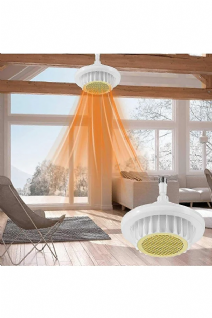 Istıcılı, Kumandalı, 3 Işık Modlu Led Ampul Isıtıcı Led Avize Ortam Isıtan 36 Watt 3900 Lümen Ampul