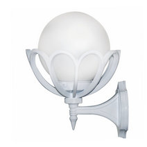 Konsollu Yarım Çiçek Dış Mekan Armatür - Beyaz