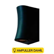 Nanna Çift Yönlü Dekoratif Duvar Aplik Ampuller Dahil - Siyah