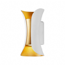 10 Watt Led Döküm ABS Plastik Kasa Dış Mekan Çift Yönlü Aplik - Beyaz Gold