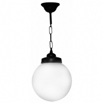 Sarkıt Zincirli Dış Mekan Glop Avize - Siyah