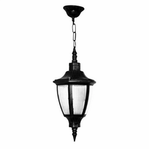 Sarkıt Zincirli Fener Dış Mekan Aplik Avize - Siyah