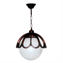 Sarkıt Zincirli Yarım Çicek Dış Mekan Armatür - Bakır