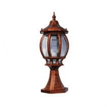 Sekizgen Direk Üstü Bahçe Armatürü - Bakır