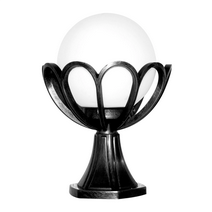 Set Üstü Yarım Çiçek Dış Mekan Armatür - Siyah