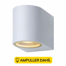 Tek Yönlü Dekoratif Aplik Ampuller Dahil - Beyaz