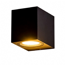 Tek Yönlü Kare Dekoratif Aplik - Siyah