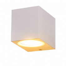 Tek Yönlü Kare Dekoratif Aplik - Beyaz